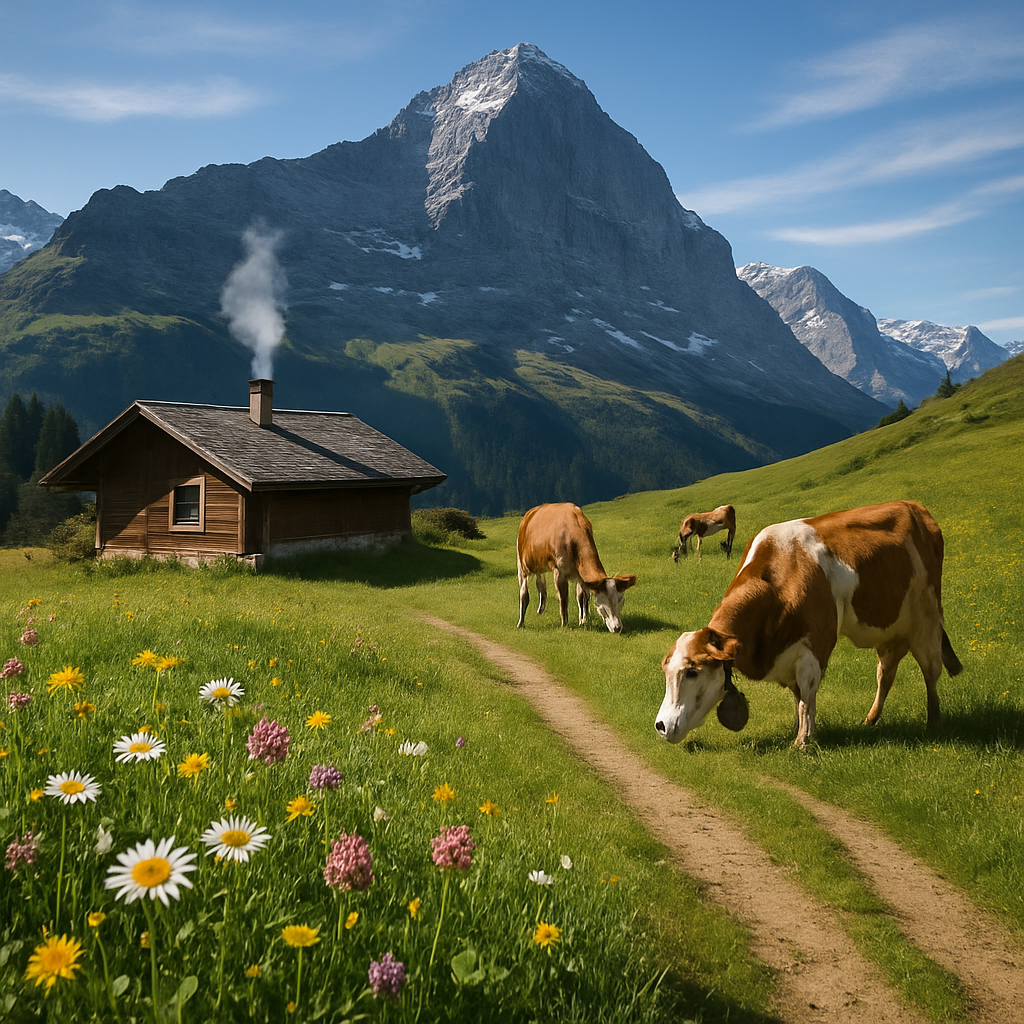 Swiss Alp Meadow Trail diamond painting