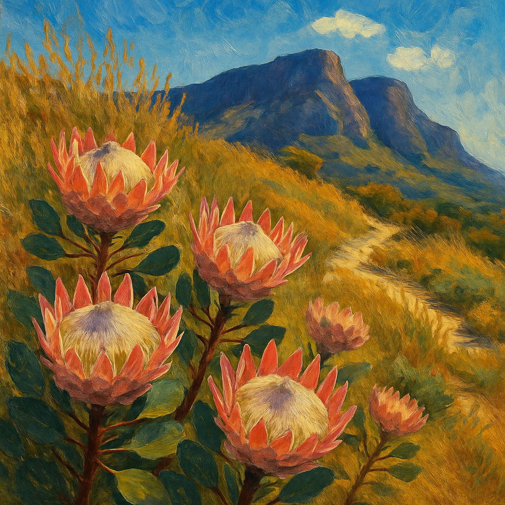 Kirstenbosch Protea Display Paint by diamonds art