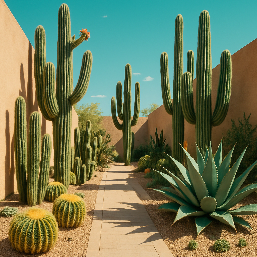 Desert Botanical Garden Cactus Conservatory paint by diamond