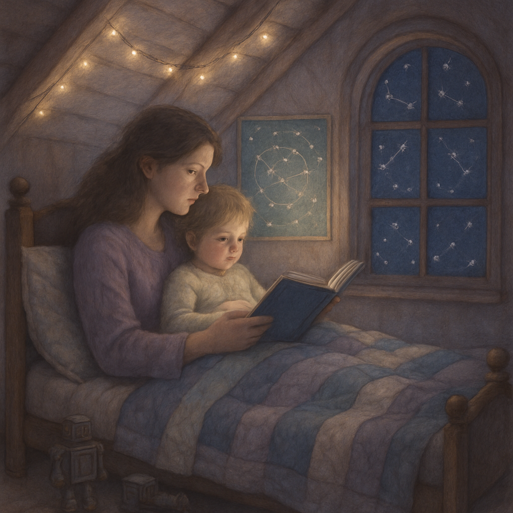 Starlit Storytime In The Attic Nook paint by color