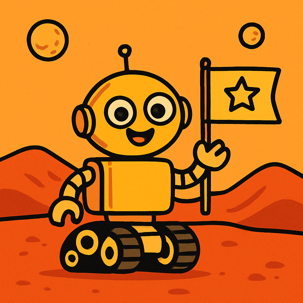The Curious Robot Explorer On Mars diamonded painting kits