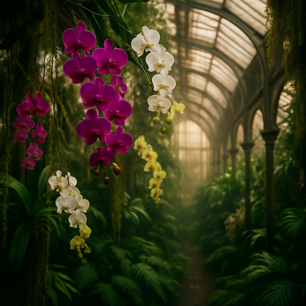 Royal Botanic Gardens Kew Orchid House paint by color