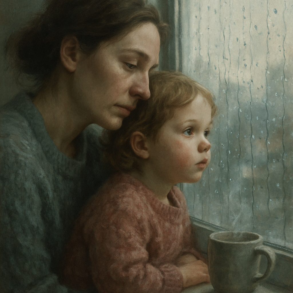 Quiet Reflection On A Rainy Window Paint by diamonds kits