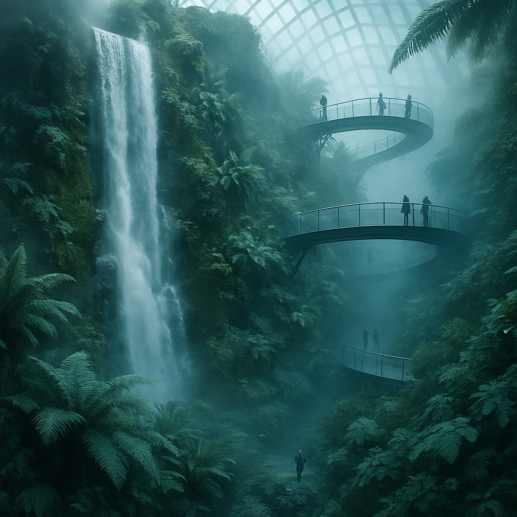 Gardens By The Bay Cloud Forest Conservatory painting diamond kit