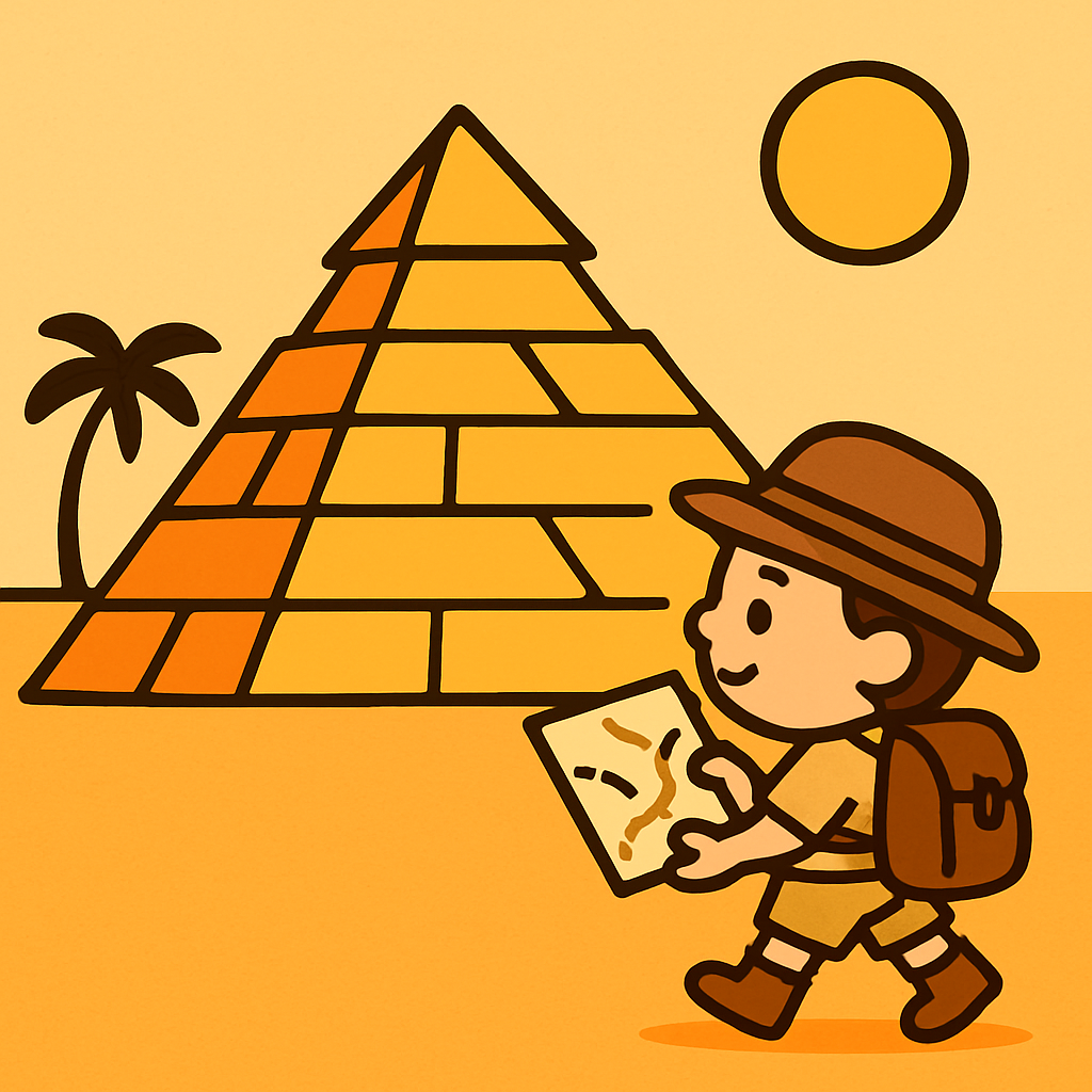 Pyramid Explorers paint by diamond