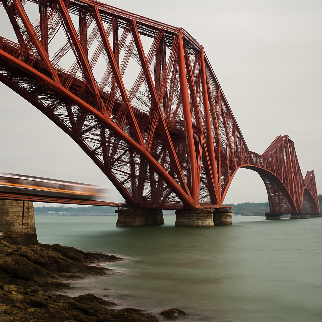 Forth Bridge paint by diamonds
