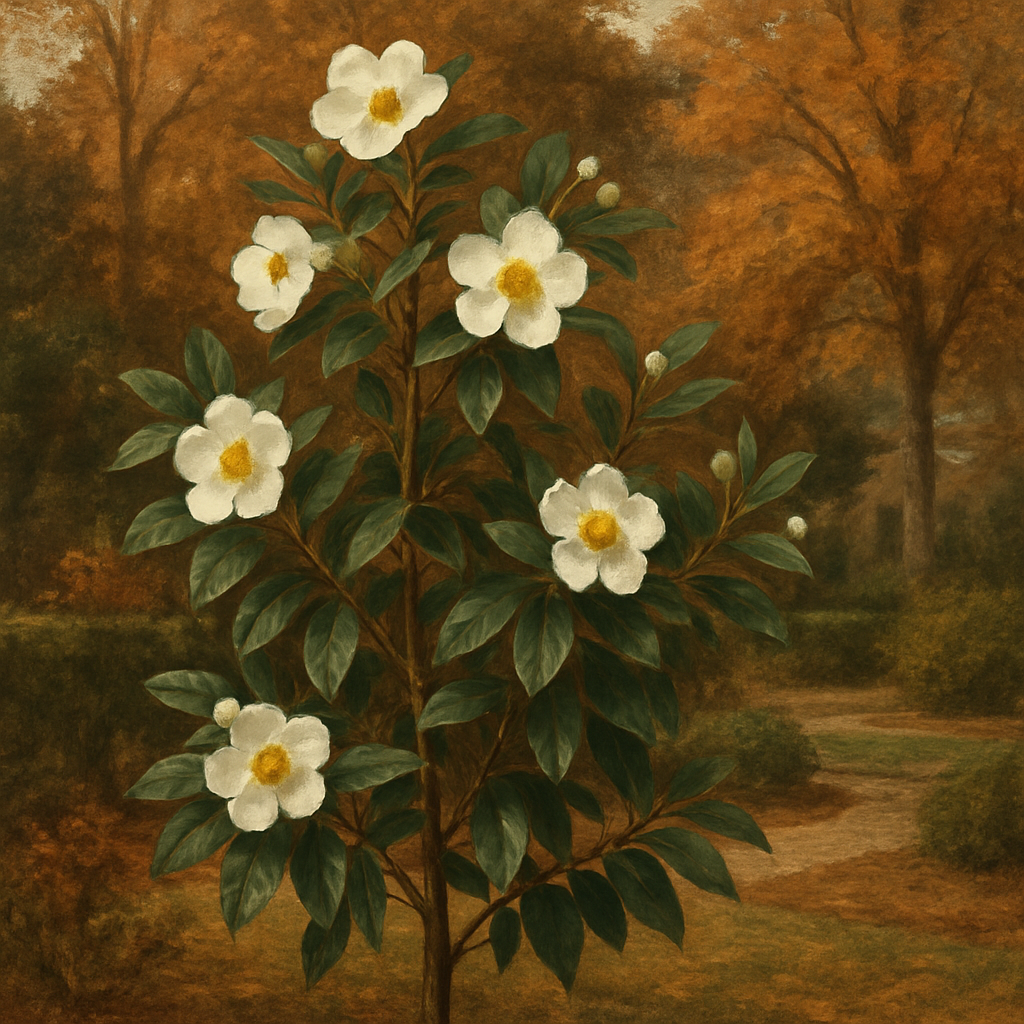 Franklinia Alatamaha Franklin Tree painting diamond kit