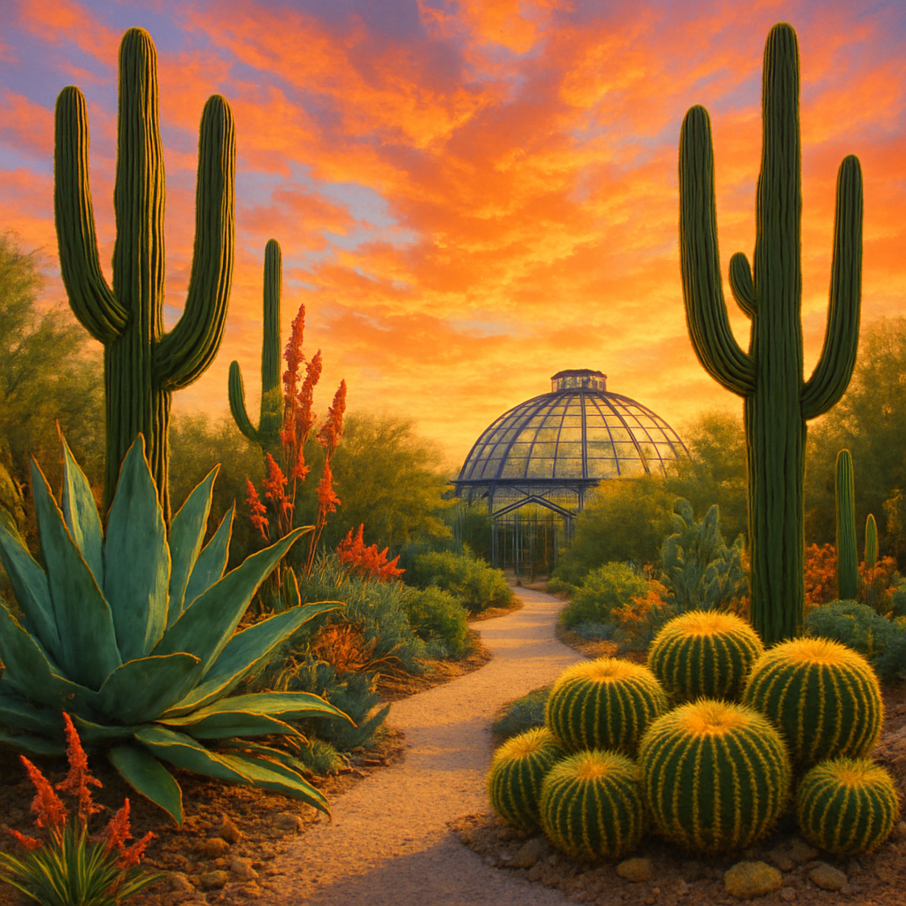 Desert Botanical Garden Cactus Conservatory Phoenix diamond painting