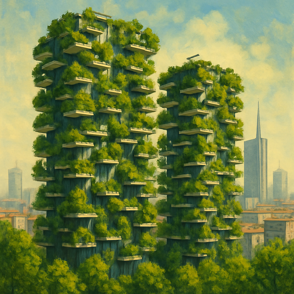 Bosco Verticale Milan diamond painting