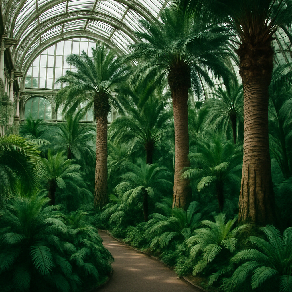 Kew Gardens Palm House Conservatory London Paint by diamonds kits