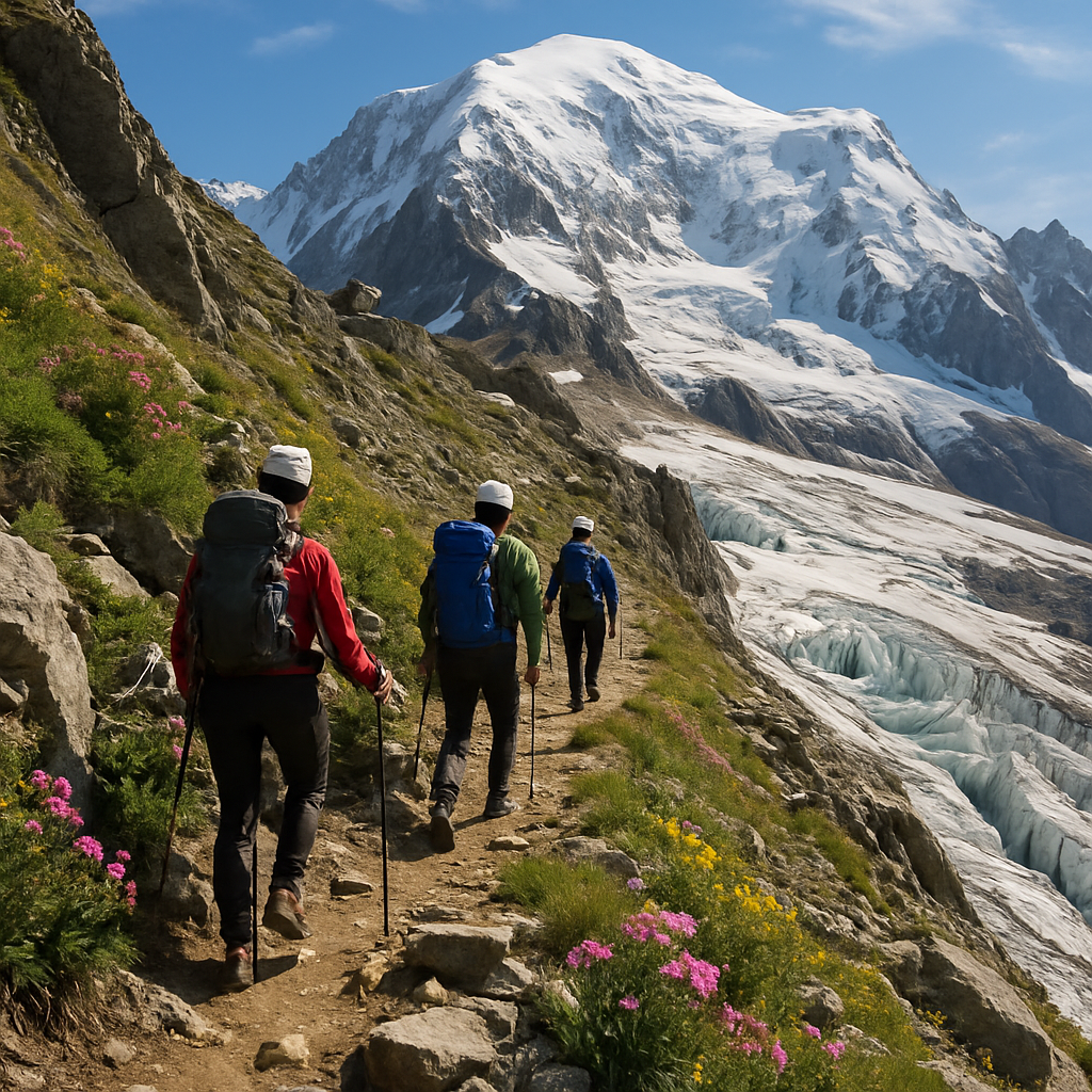 Hiking Trail To Mont Blanc Summit diamond painting