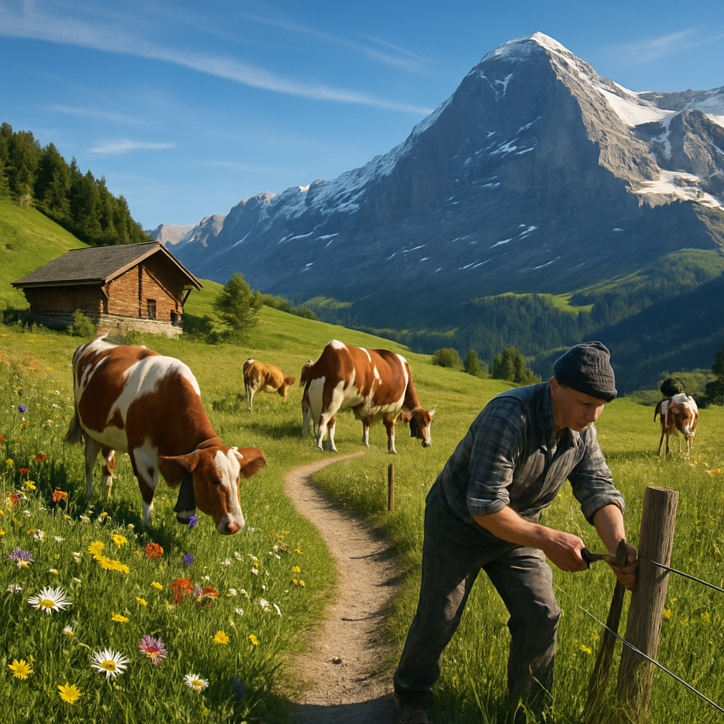 Swiss Meadow Trail paint by diamonds