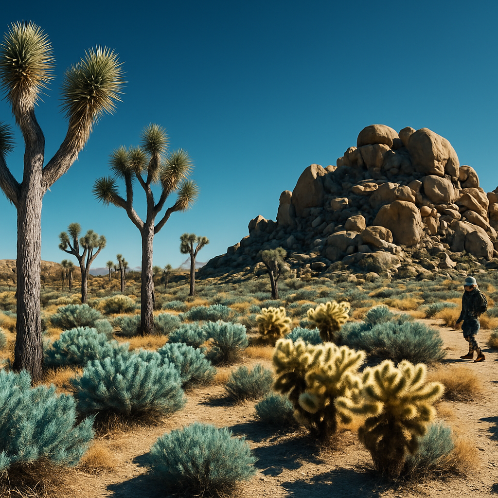 Joshua Tree National Park Cactus Gardens Painting by diamonds kit
