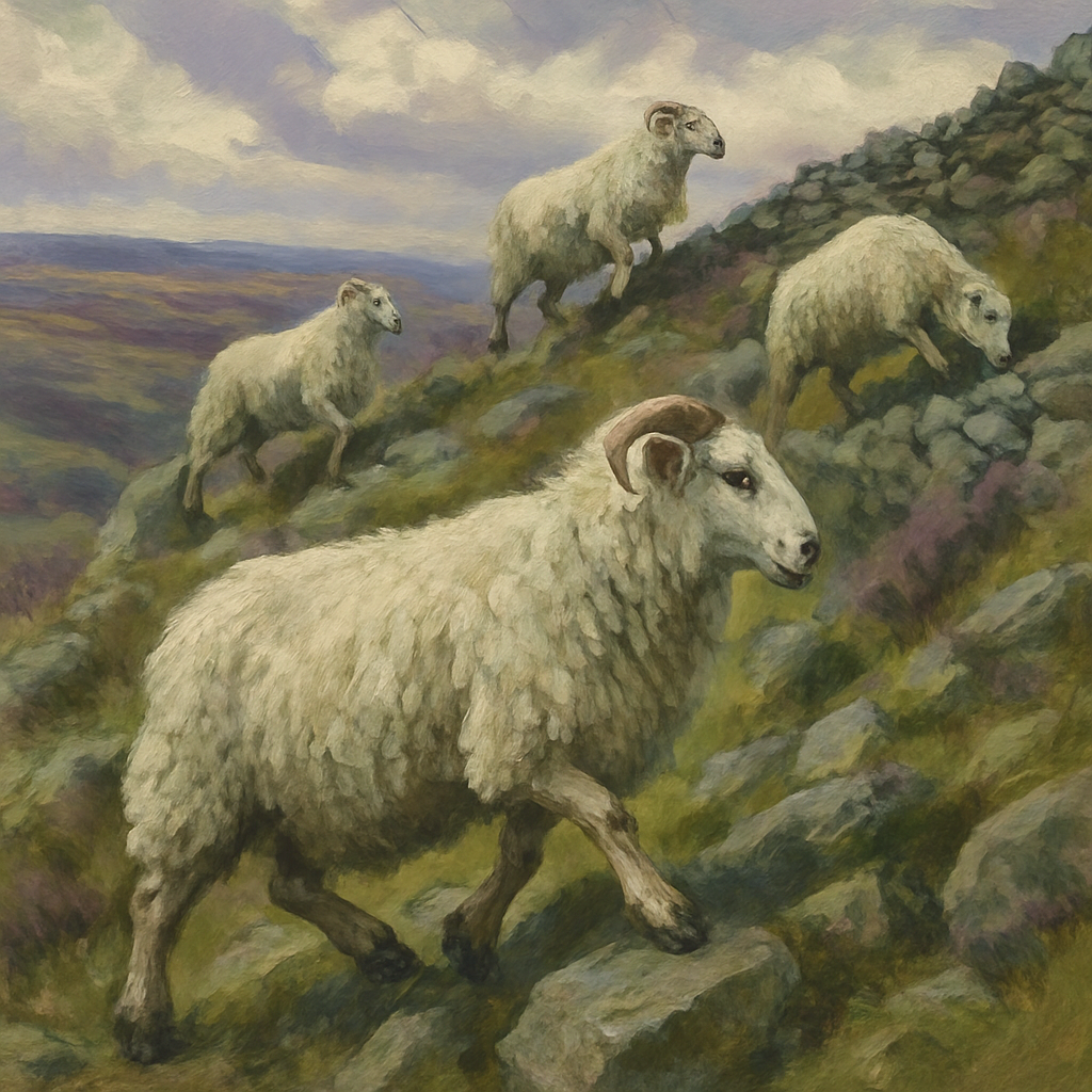 Welsh Mountain Sheep - United Kingdom Paint by diamonds art