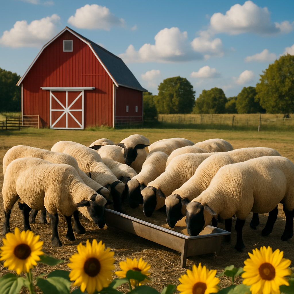Hampshire Sheep Paint by diamonds kits
