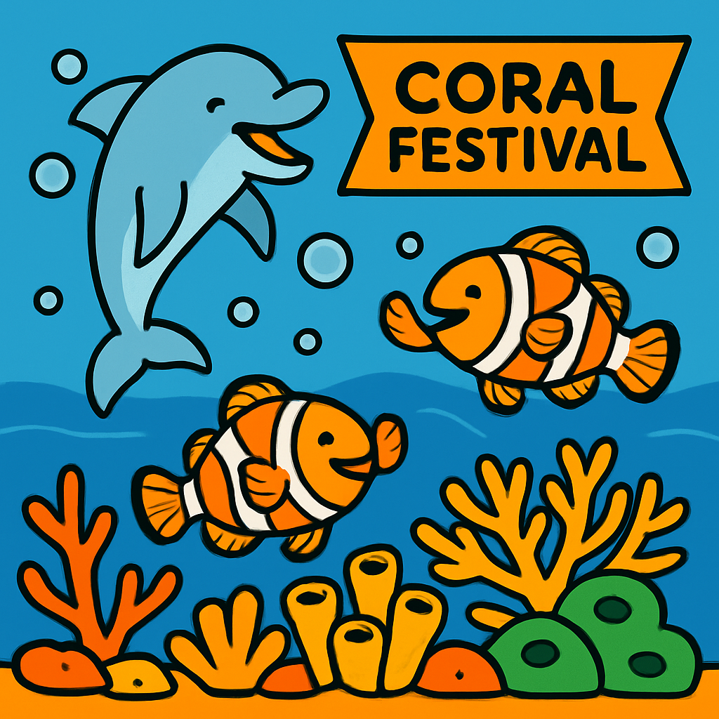 Underwater Coral Festival painting diamond kit