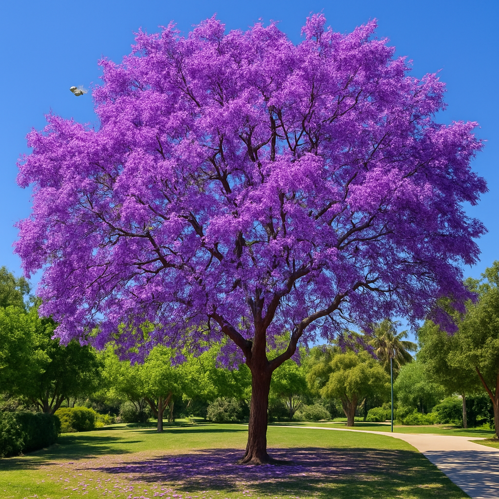 Jacaranda Tree paint by diamonds