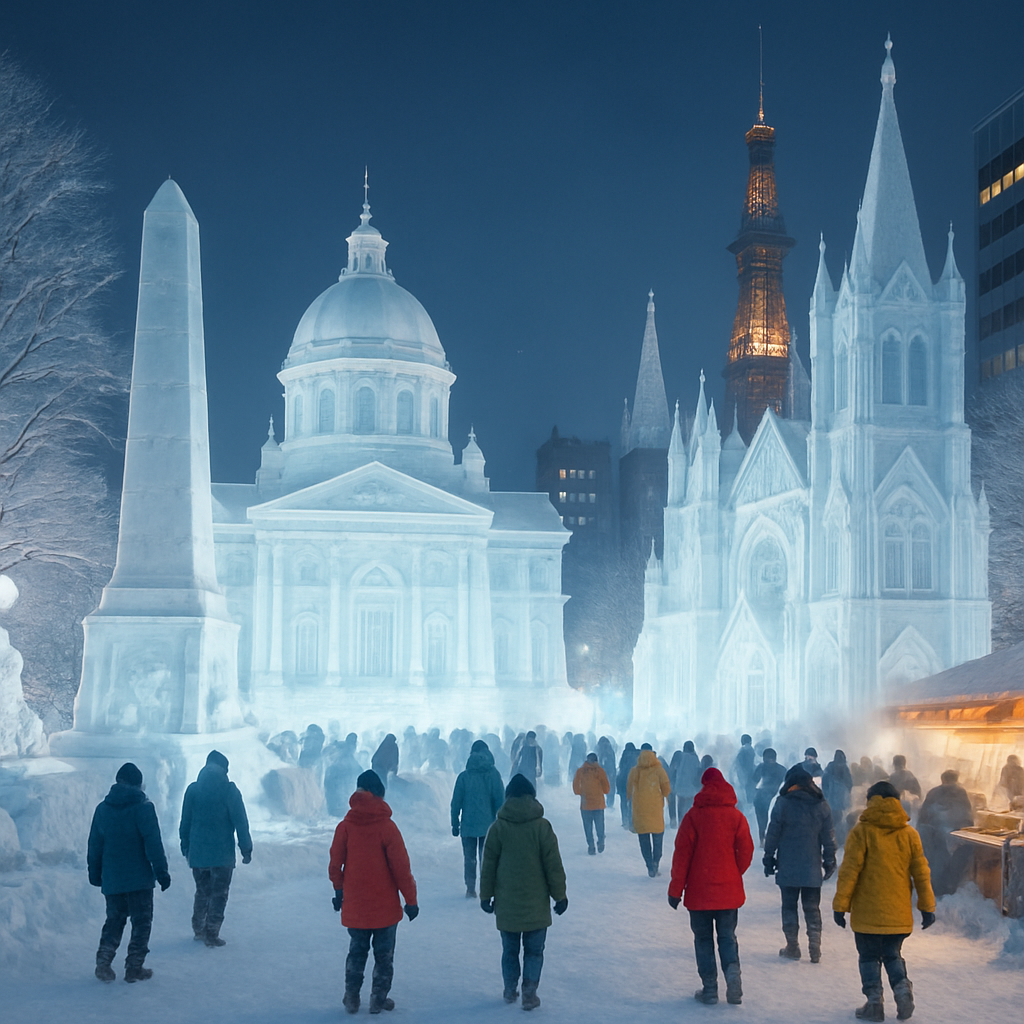Sapporo Snow Festival - Sapporo Painting by diamonds kit