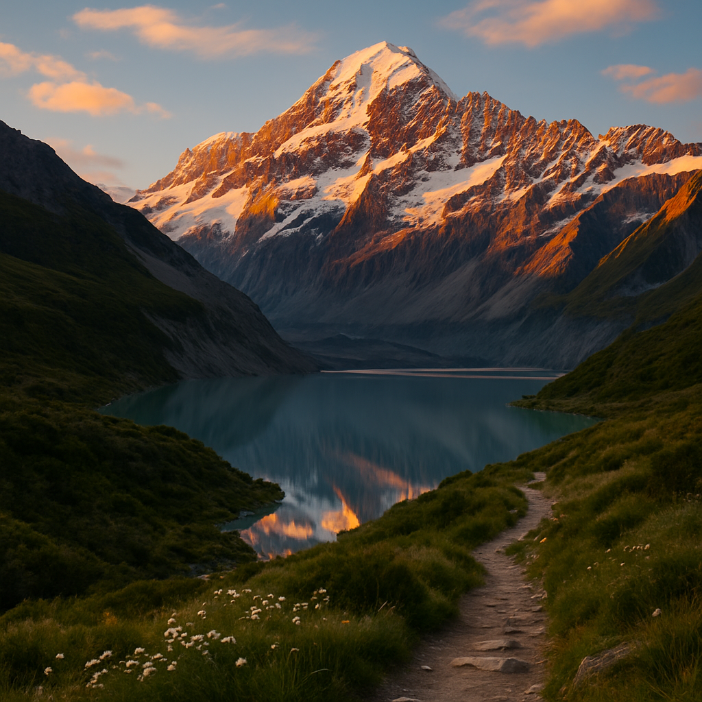 Aoraki Mount Cook Sunset diamond painting