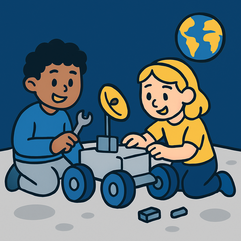 Lunar Rover Workshop painting diamond kit