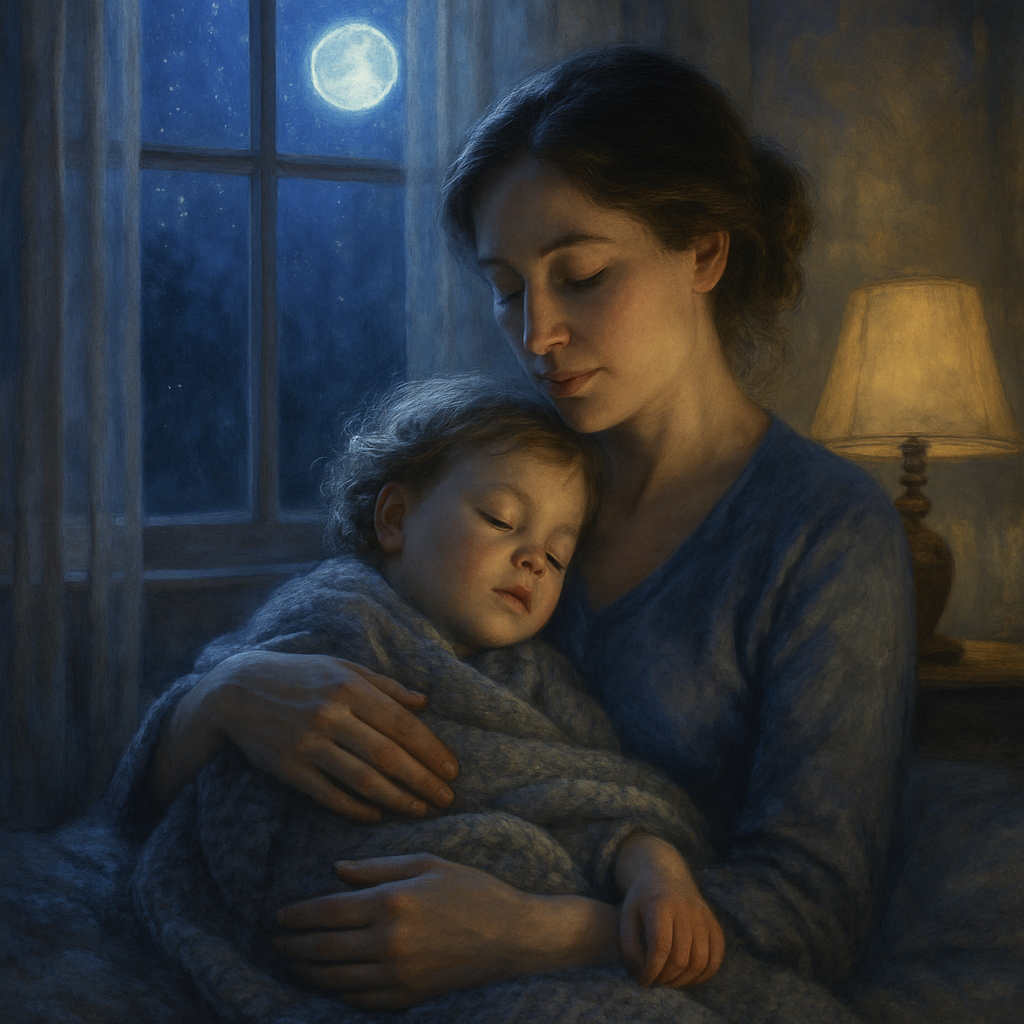 Moonlit Lullaby By The Window Paint by diamonds kits