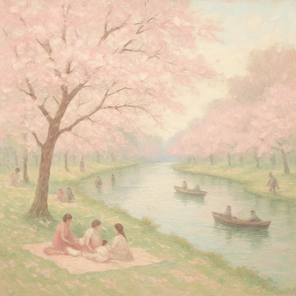 Cherry Blossom Season Japan Paint by diamonds art