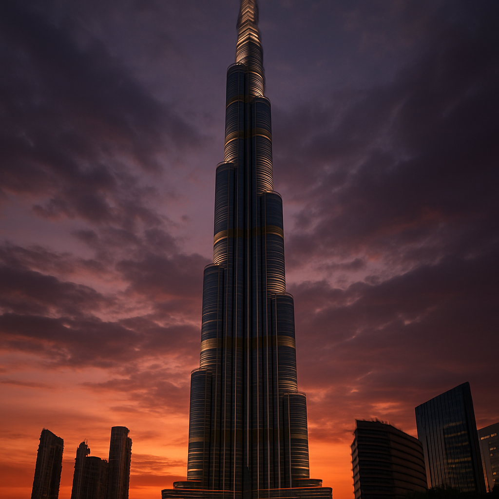 Burj Khalifa - Dubai, United Arab Emirates paint by diamonds