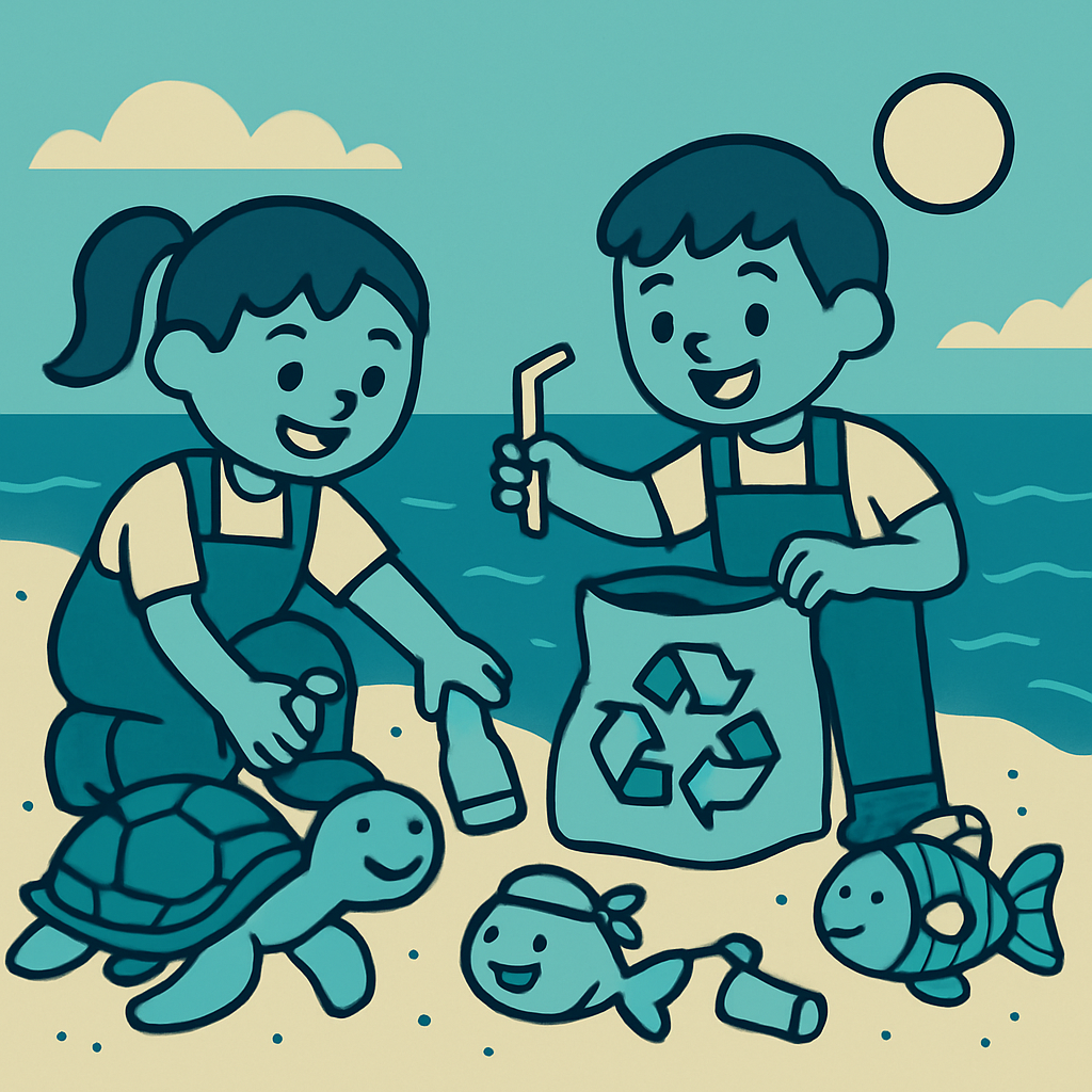 Tiny Ocean Cleaners DIY paint by diamonds