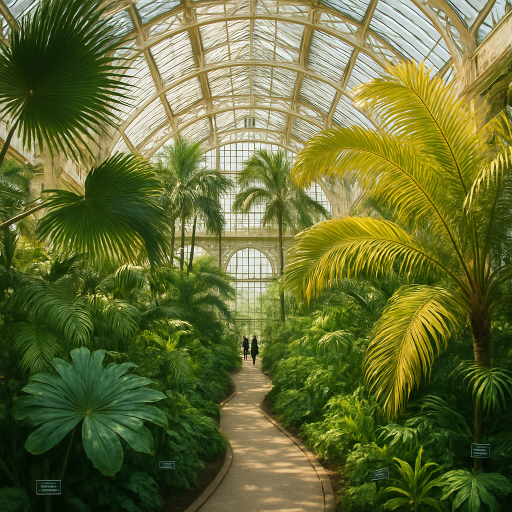 Kew Palm House Conservatory paint by diamond