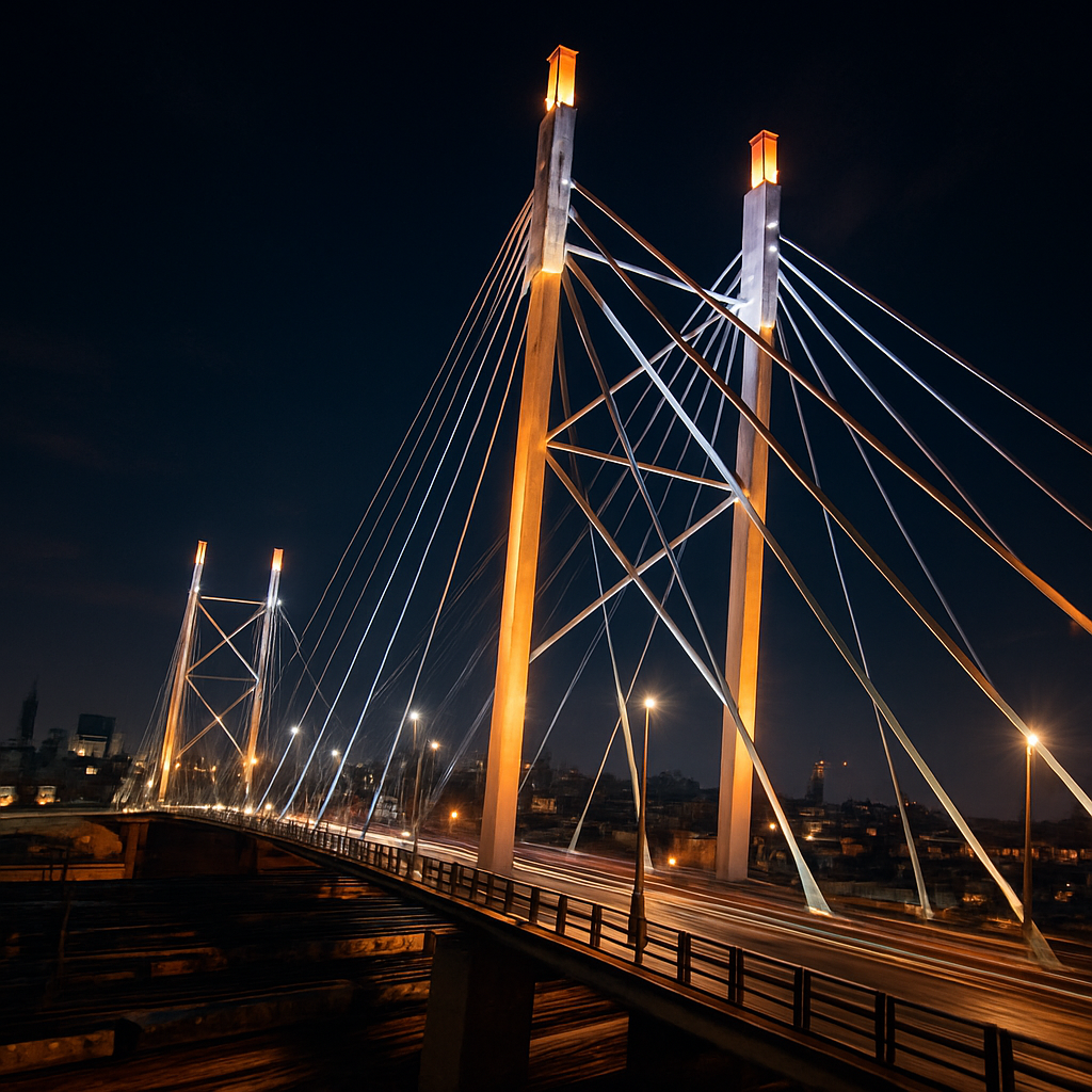 Nelson Mandela Bridge - Johannesburg, South Africa diamond painting