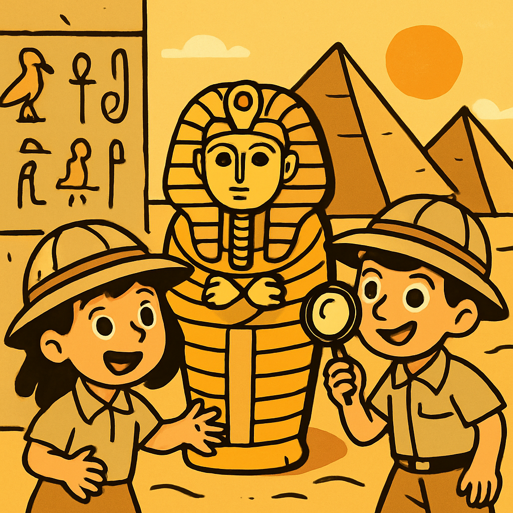 Ancient Egyptian Treasure Hunt paint by color
