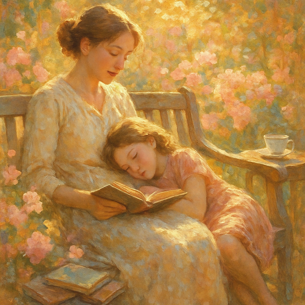 Sunlit Devotion In The Garden Nook paint by diamond