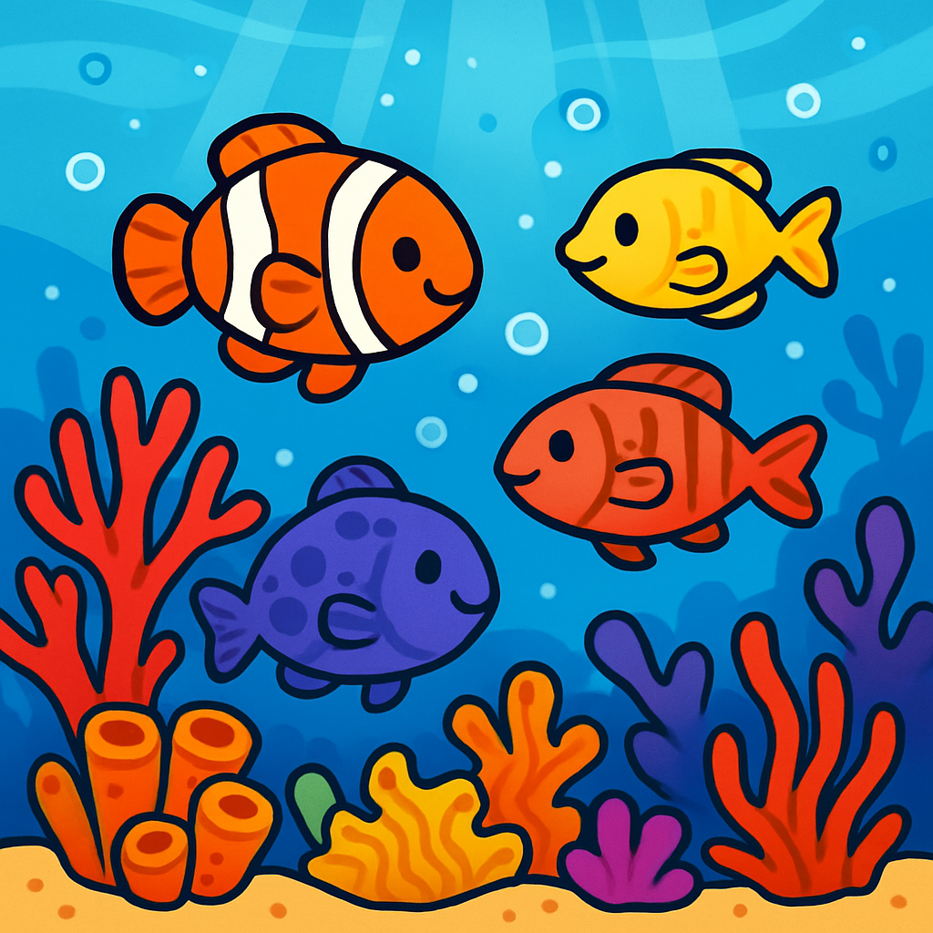 Underwater Coral Reef Paint by diamonds kits