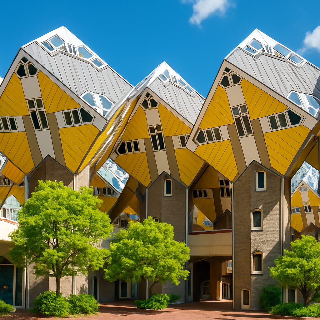 Cube Houses diamond painting
