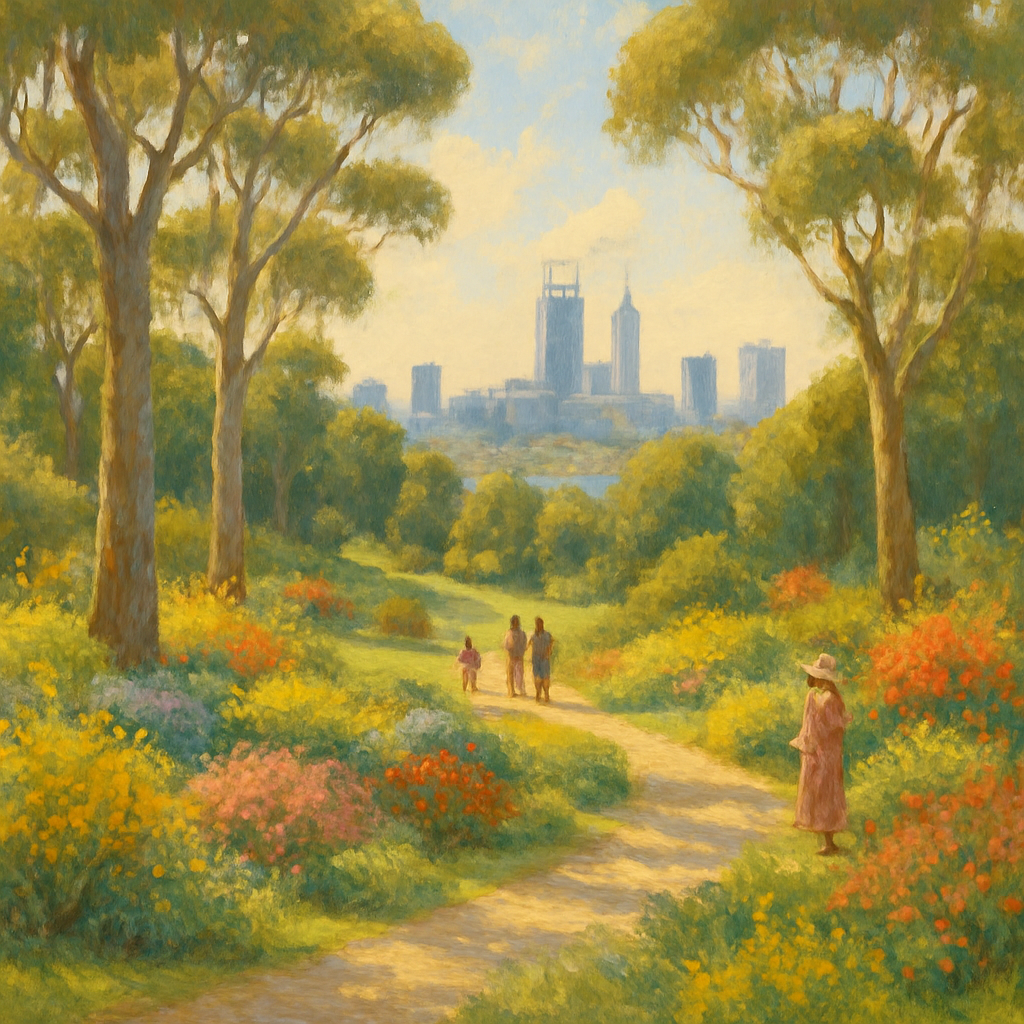 Kings Park And Botanic Garden Perth Paint by diamonds kits