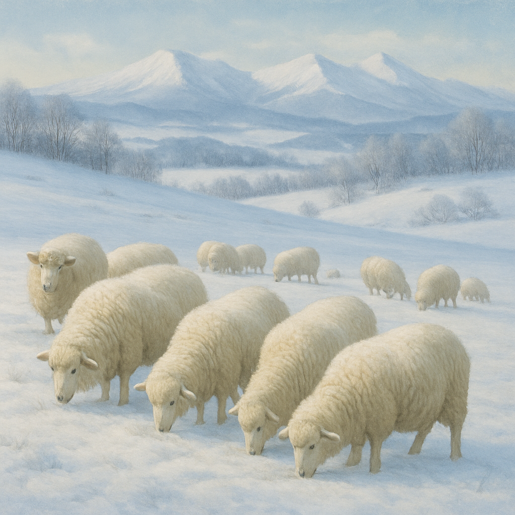 Hokkaido Sheep paint by diamond
