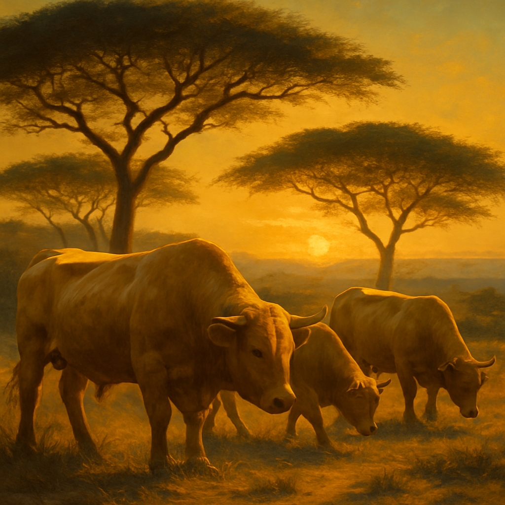 Tuli Cattle - Zimbabwe paint by diamond
