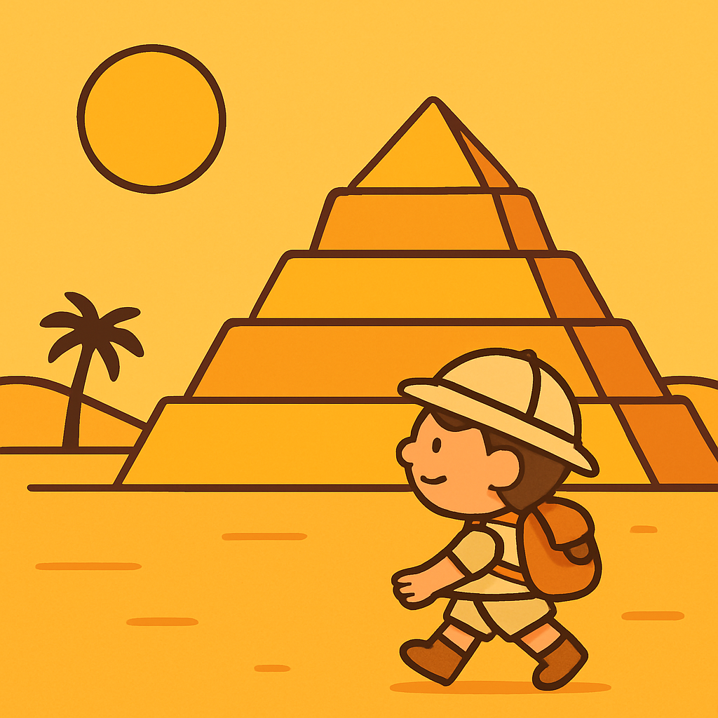 Pyramid Explorer Trek Paint by diamonds art