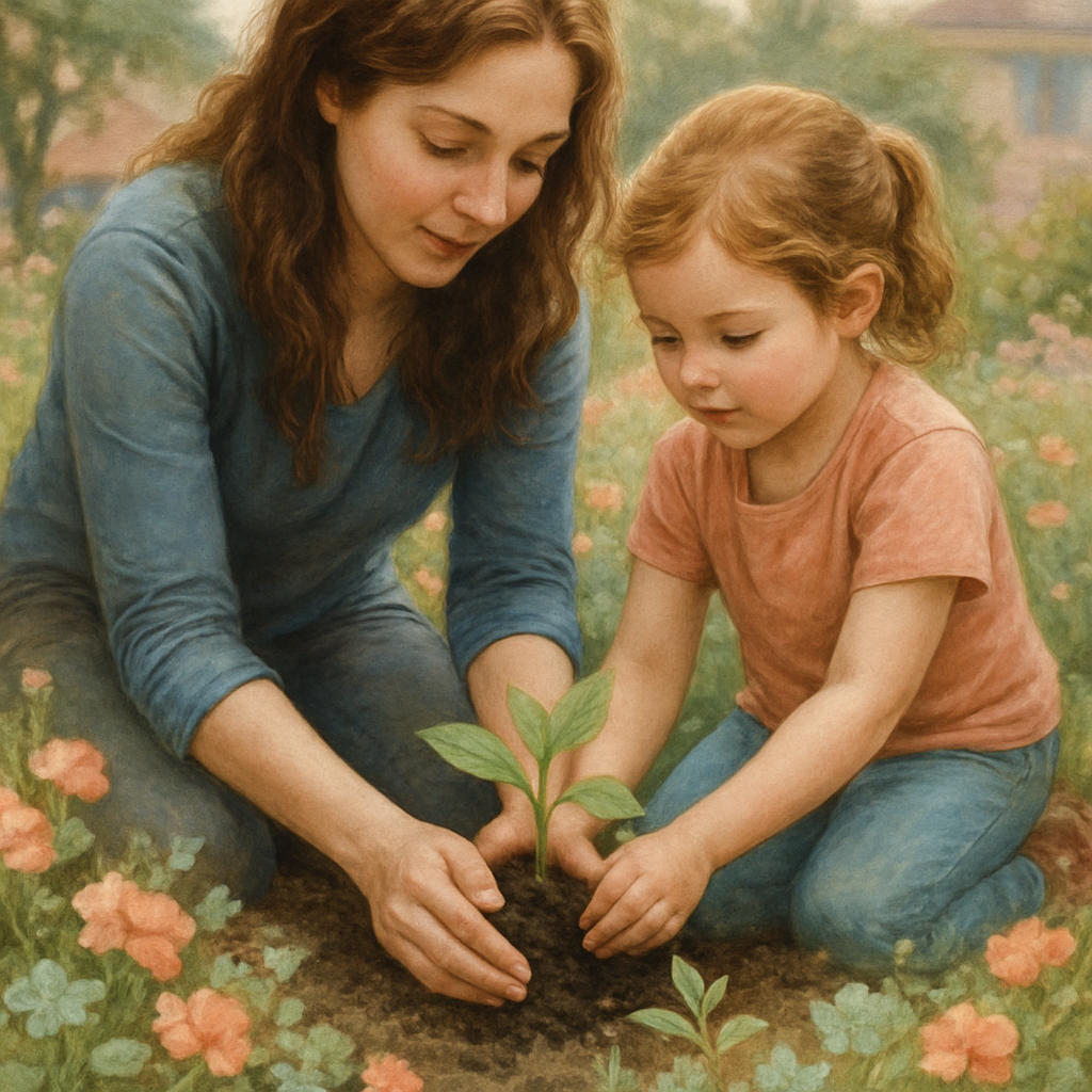 Garden Lessons Between Petals Paint by diamonds kits