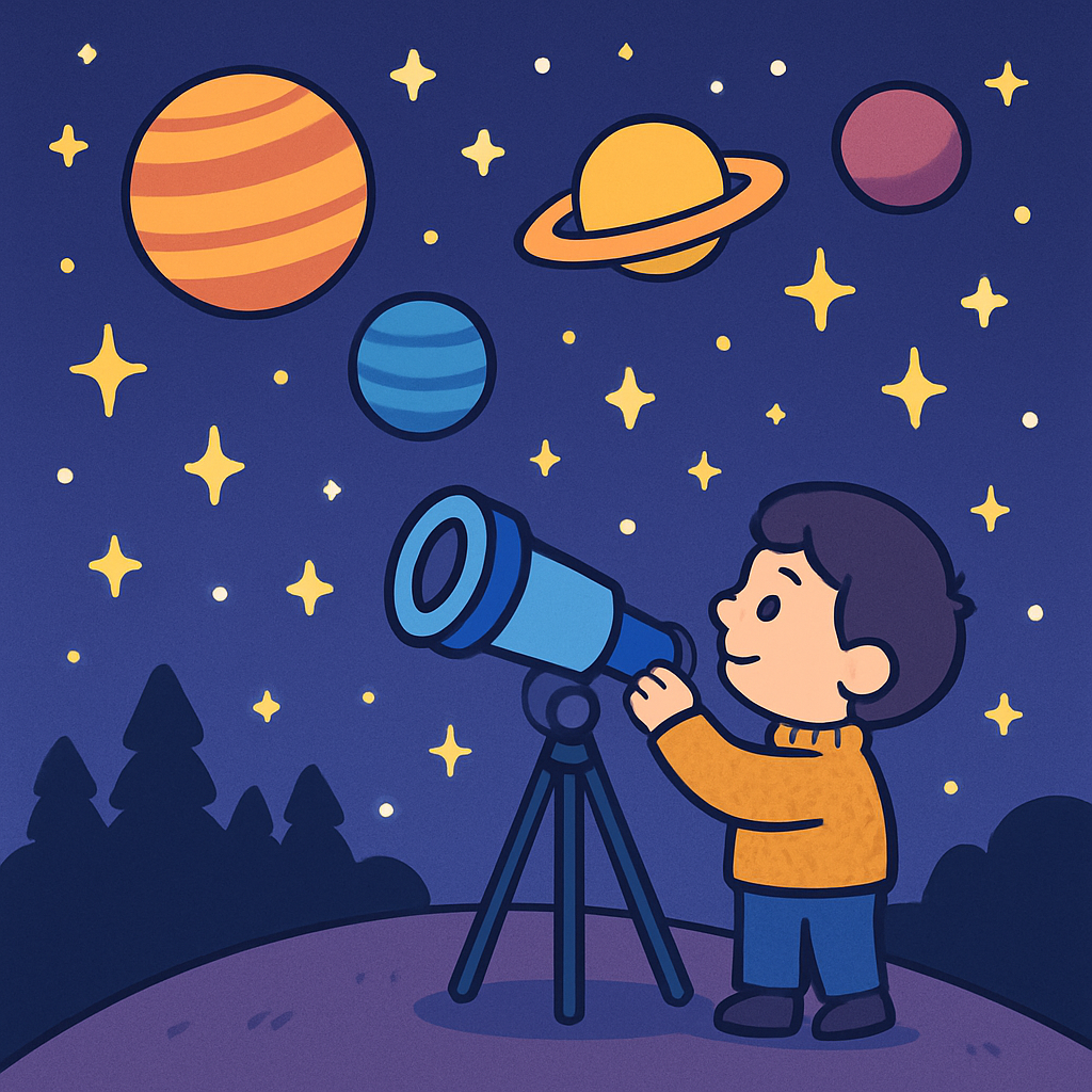 Galactic Stargazing Adventure painting diamond kit
