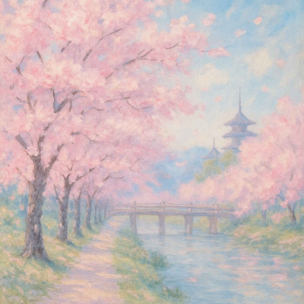 Cherry Blossom Prunus Serrulata Japan diamond painting
