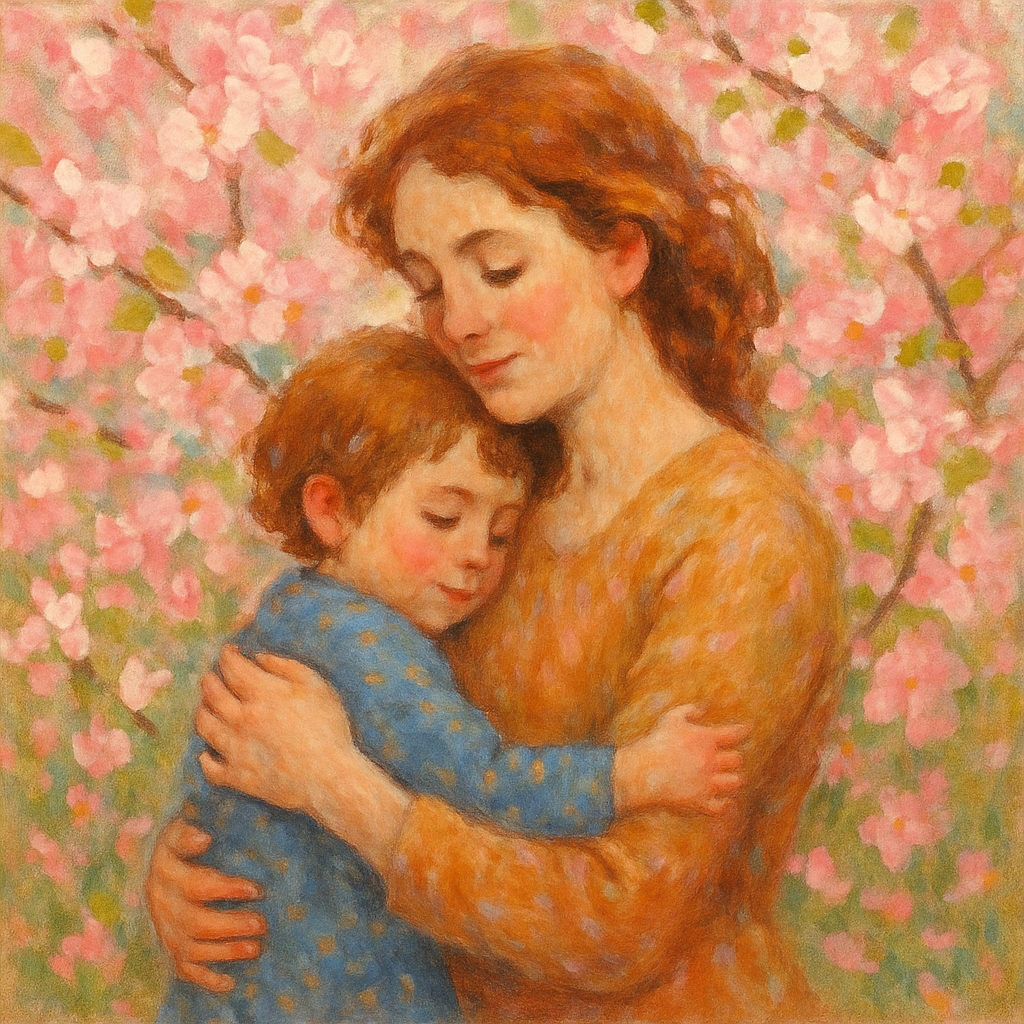 Whispers Of Love Embracing In A Petal Strewed Garden paint by diamond