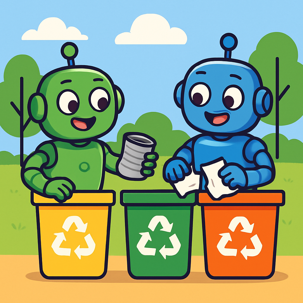 Robot Recycling Heroes painting diamond kit