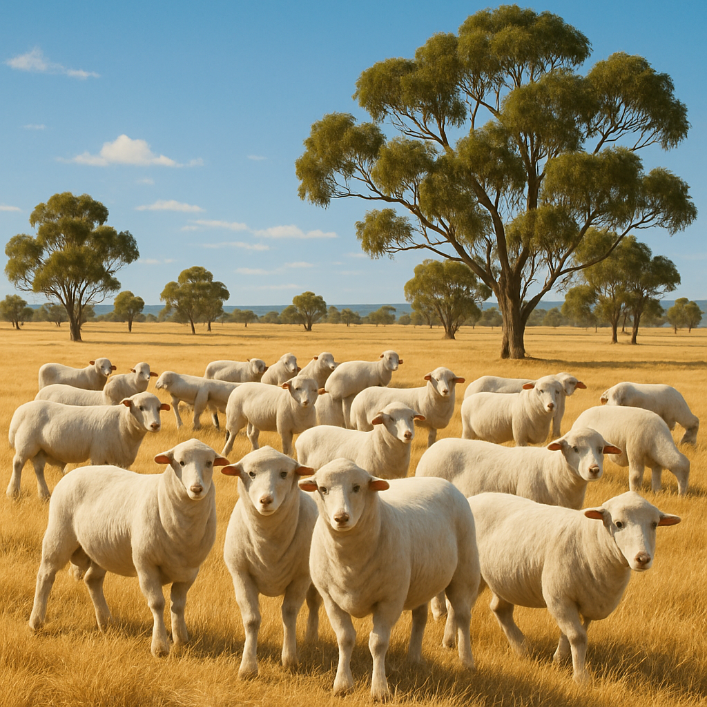 Australian White Sheep - Australia diamonded painting kits
