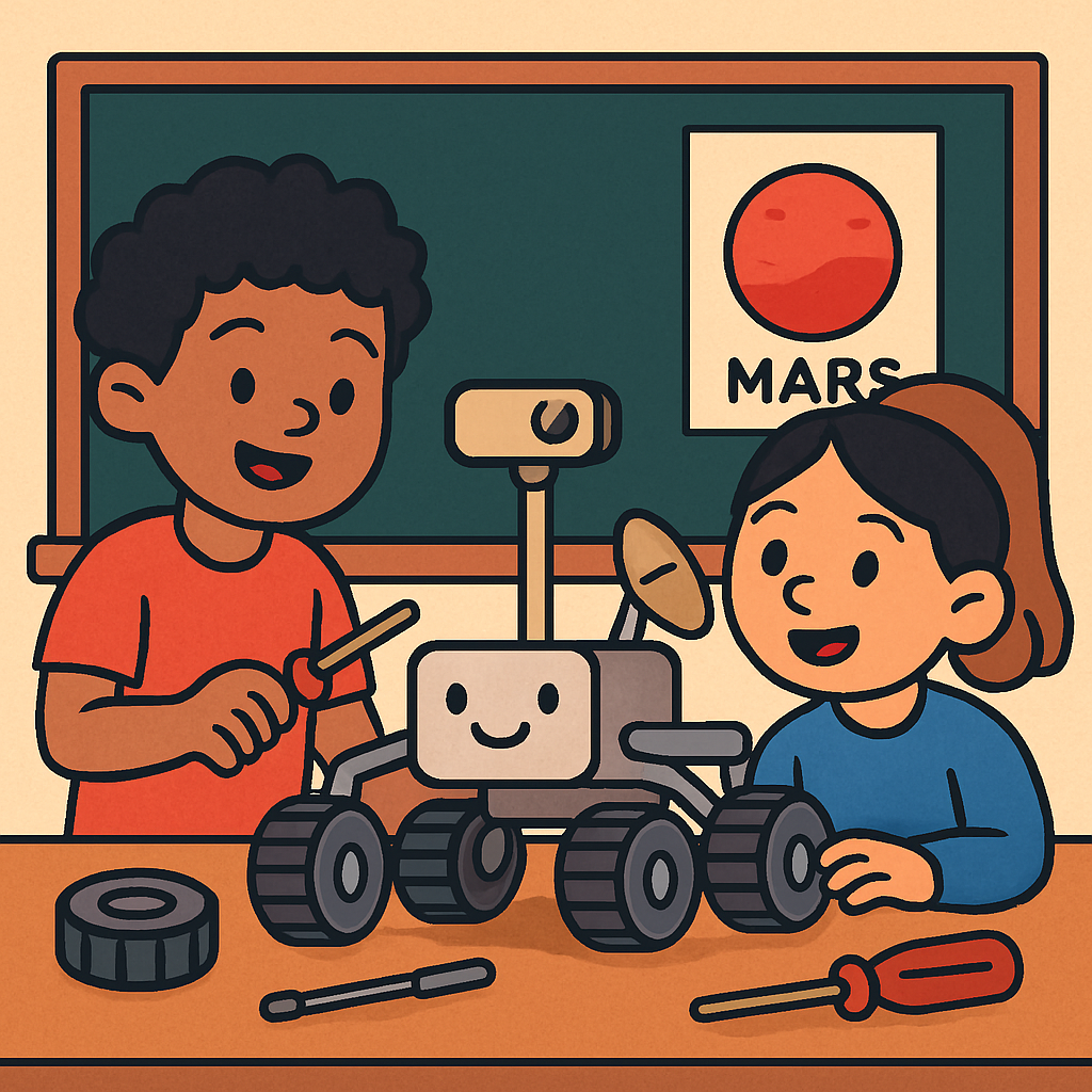 Mars Rover Maker Lab Paint by diamonds art