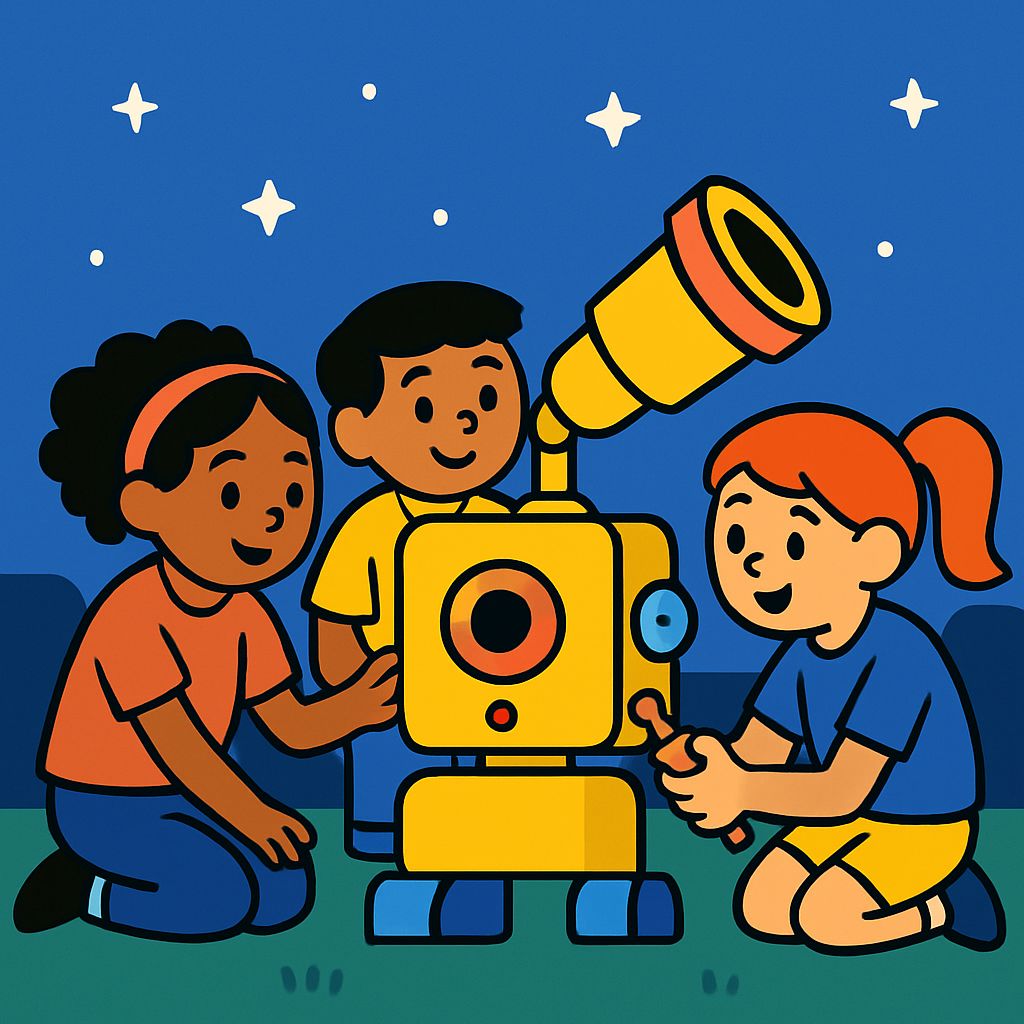 Stargazing Robotics Club DIY paint by diamonds