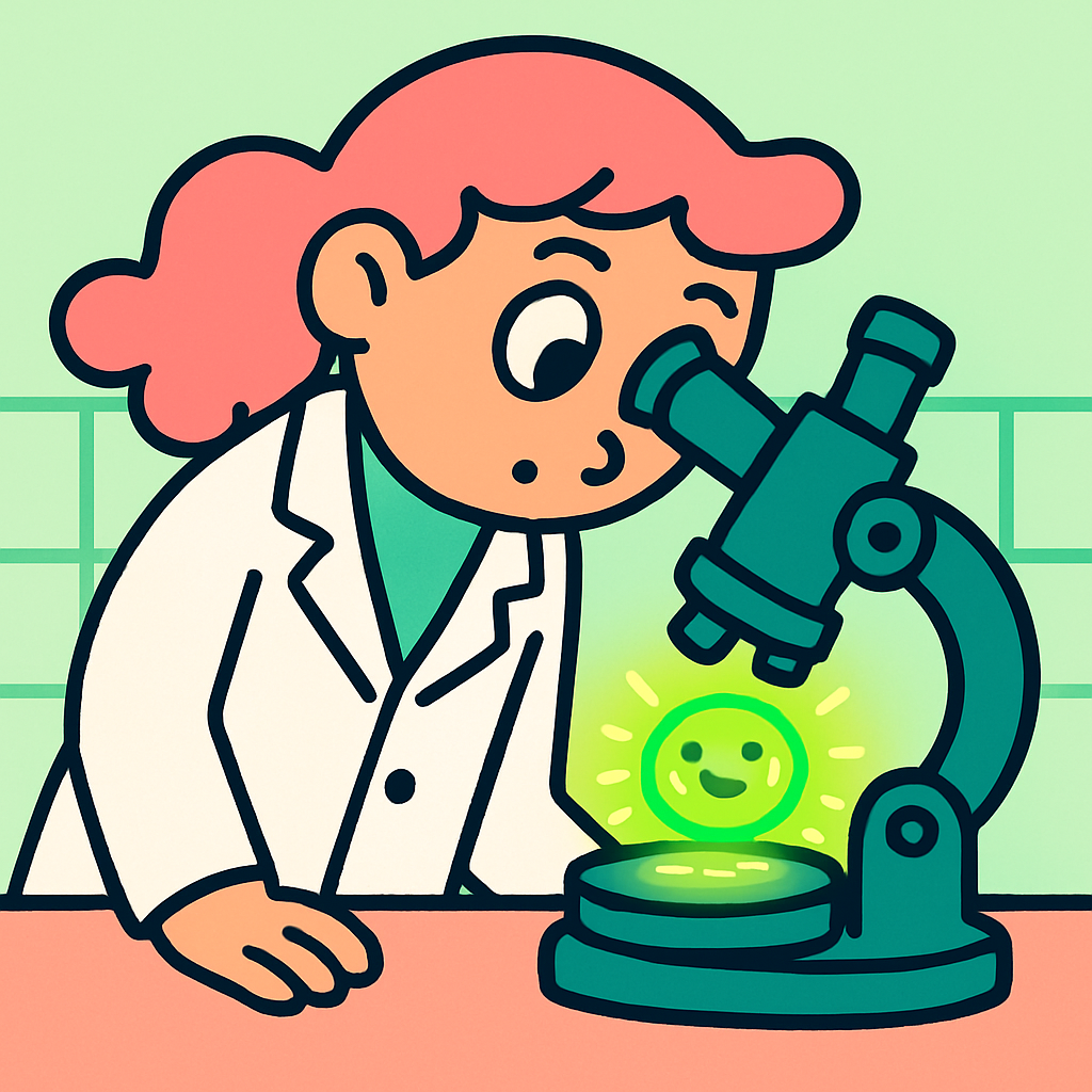 Microscope Microbe Mystery paint by color