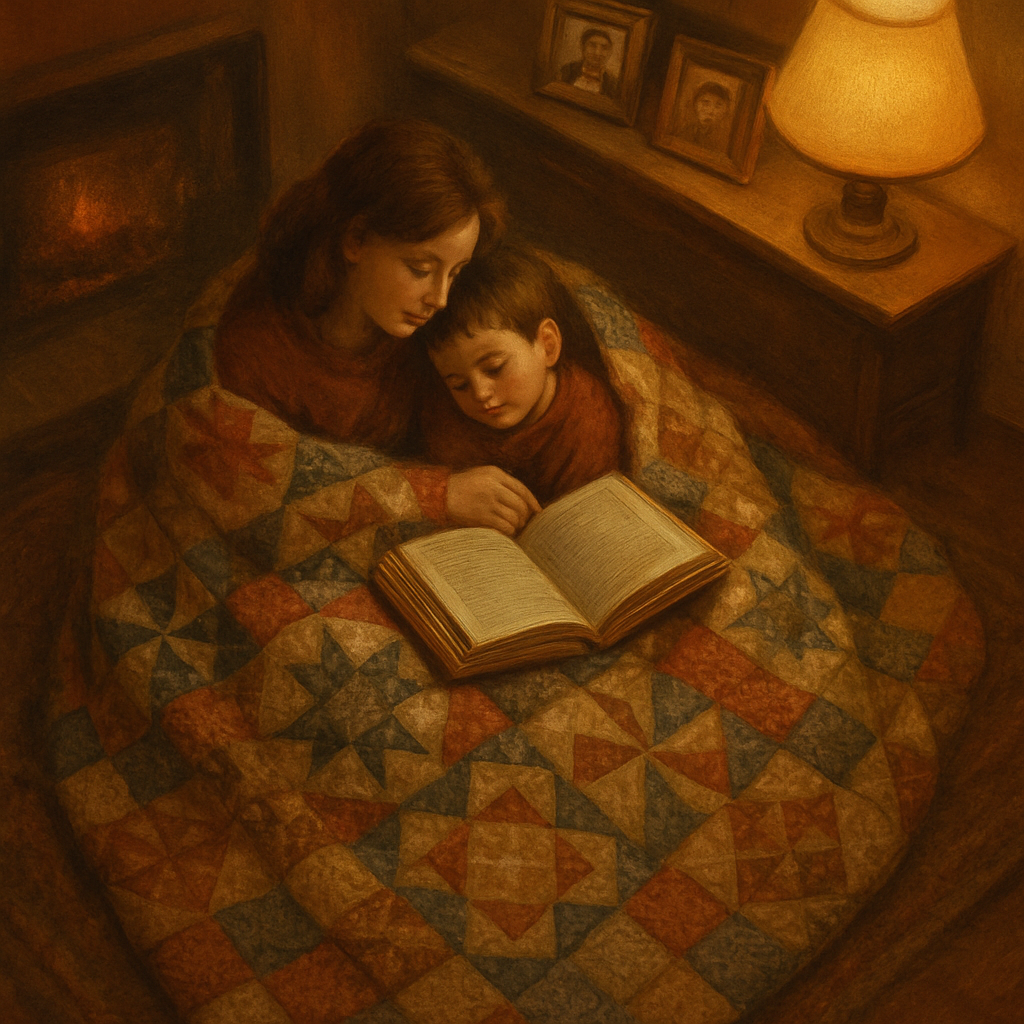 Generations Of Story Under A Quilt Painting by diamonds kit