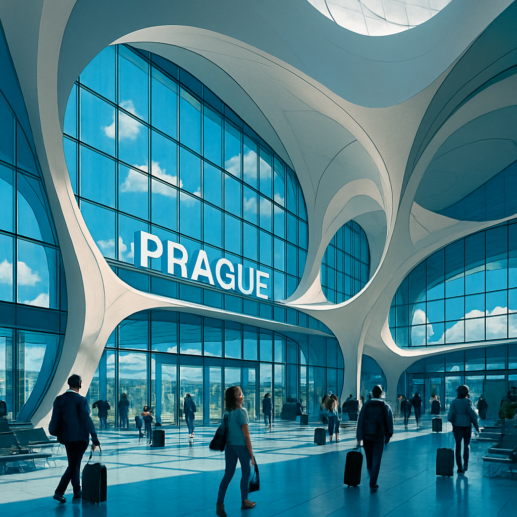 Václav Havel Airport Terminal 2 Paint by diamonds art