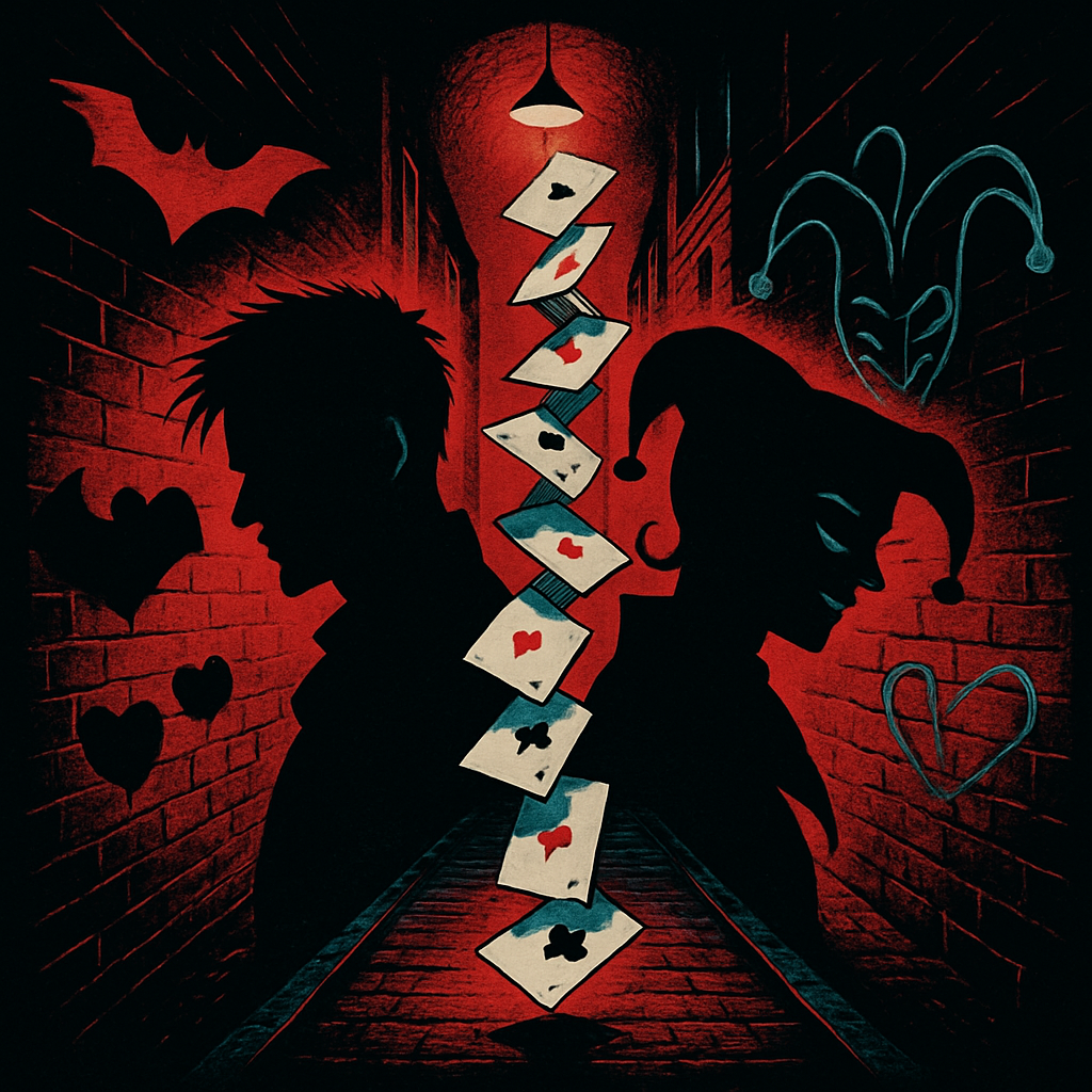 Harley Quinn Joker Midnight Cards Painting by diamonds kit
